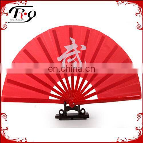 red chinese Wushu kungfu fans
