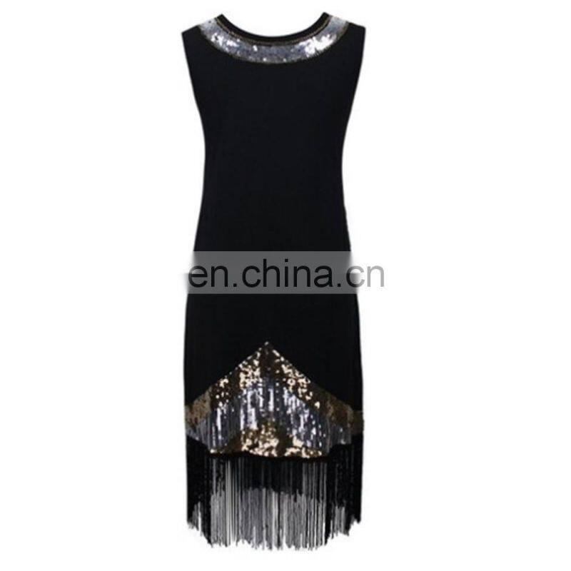 BestDance 1920s Gastby Party Dress Fringed Flapper Dress Halloween Costume Dress OEM