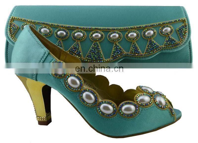 ladies italian shoe and bag/ wedding wedge shoe bags