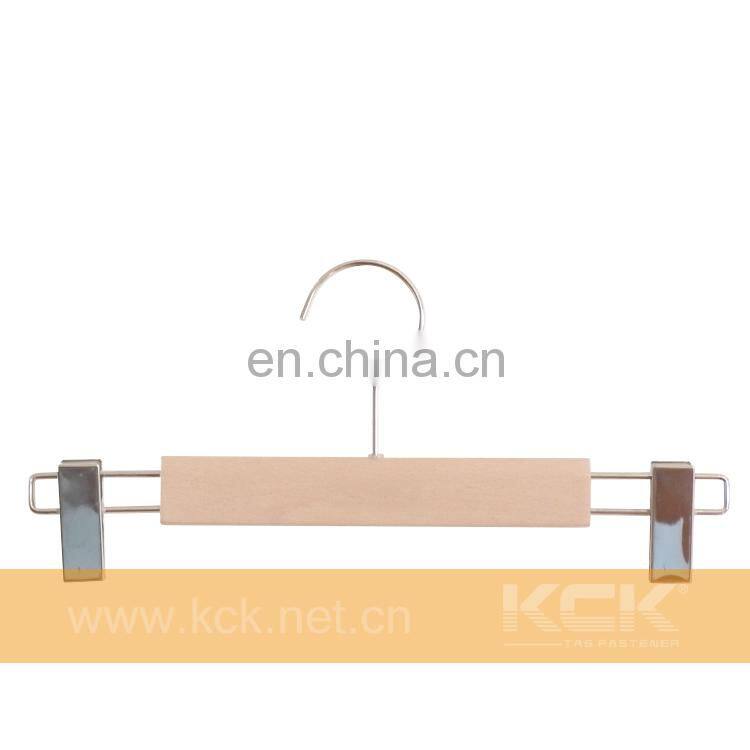 KCK 7601 Wooden Pants Hanger with Clips