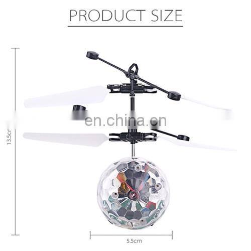 Dropshipping Mini Fun Kids Toy Suspended Crystal Ball Sensing Aircraft Hand Induction Flying Aircraft