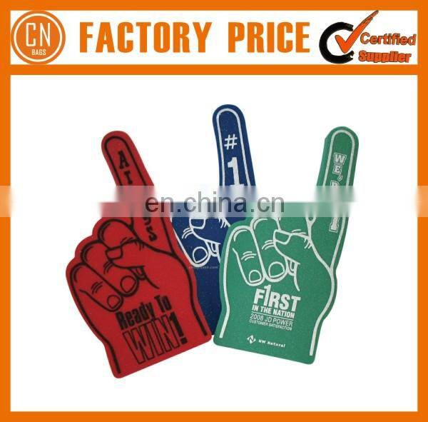 Hot Sale Giant Cheering Hand Foam Various EVA Finger Up Hand