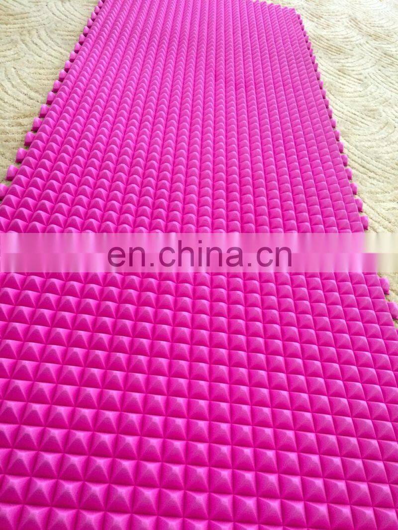 New Design Red PVC organic silkscreen printing yoga mat