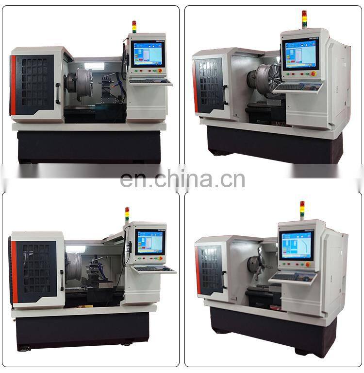 Diamond cut alloy machines/ alloy wheel rim repair machine with full cover safety door WRM28H