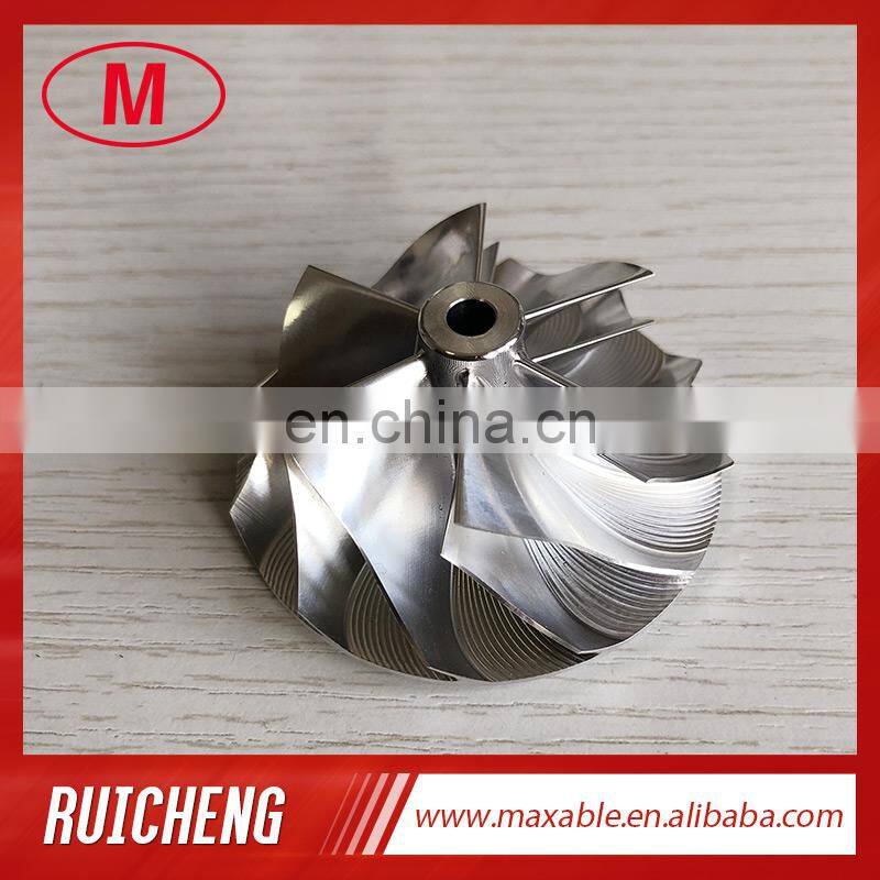 TD04HL 43.75/57.25mm 6+6 blades Turbocharger milling/aluminum 2618/billet compressor wheel