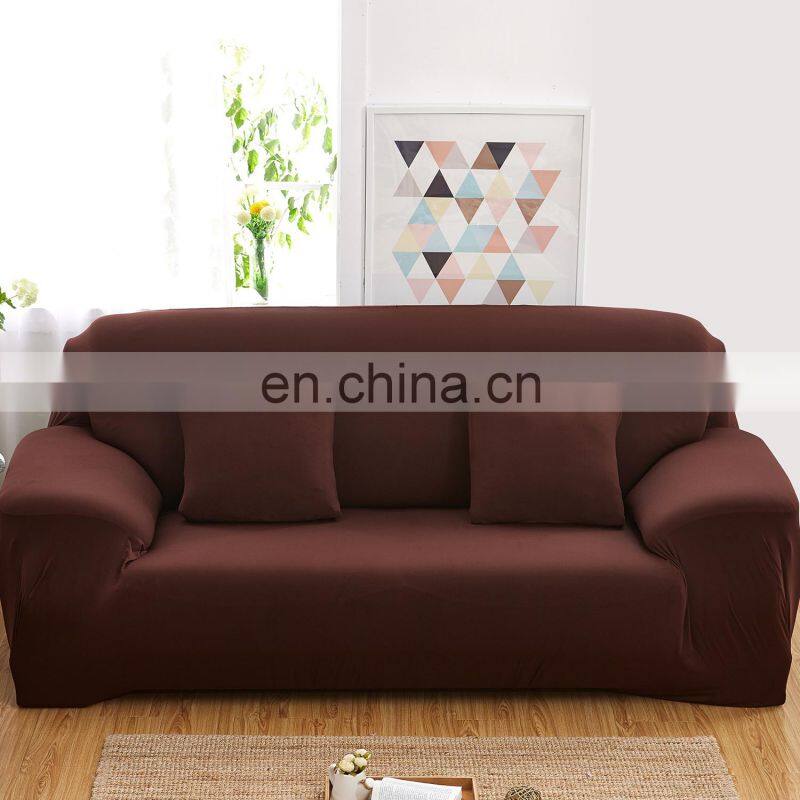 High Quality Protective Stretch three seater Sofa Cover Solid Sofa Slipcover