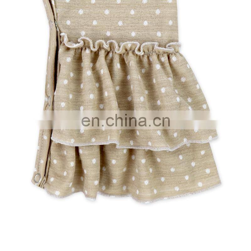 Baby boutique Polka Dots Ruffle Turkey baby Thanksgiving romper Wholesale for baby