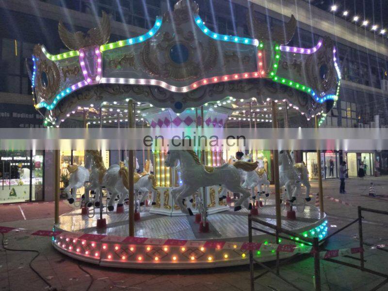 Carnival Backyard Kids Ride Merry Go Round Used Carousel Horse For Sale