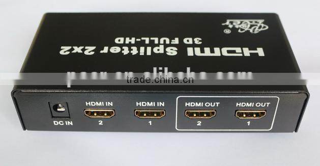 2 in 2 out full HD cable Splitters with remote