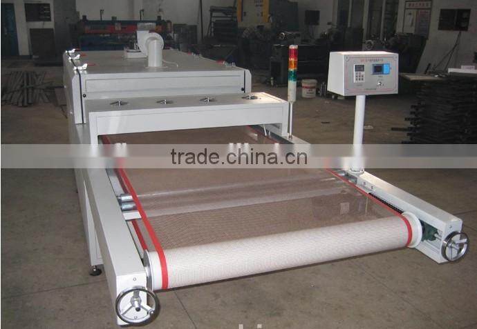 heat resistance teflon coated open mesh belt with bull nose joint film edging