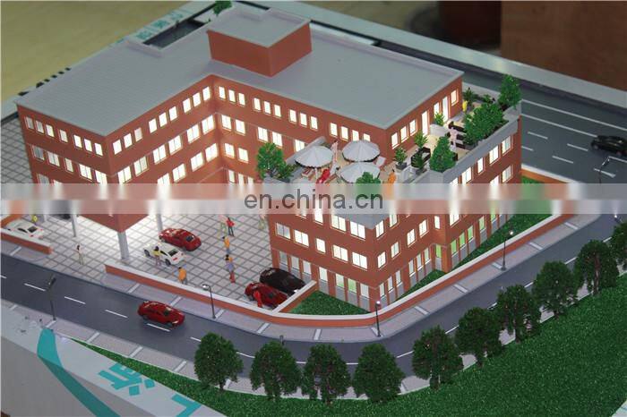 Top quality Ho scale football stadium model 3d miniature building model make