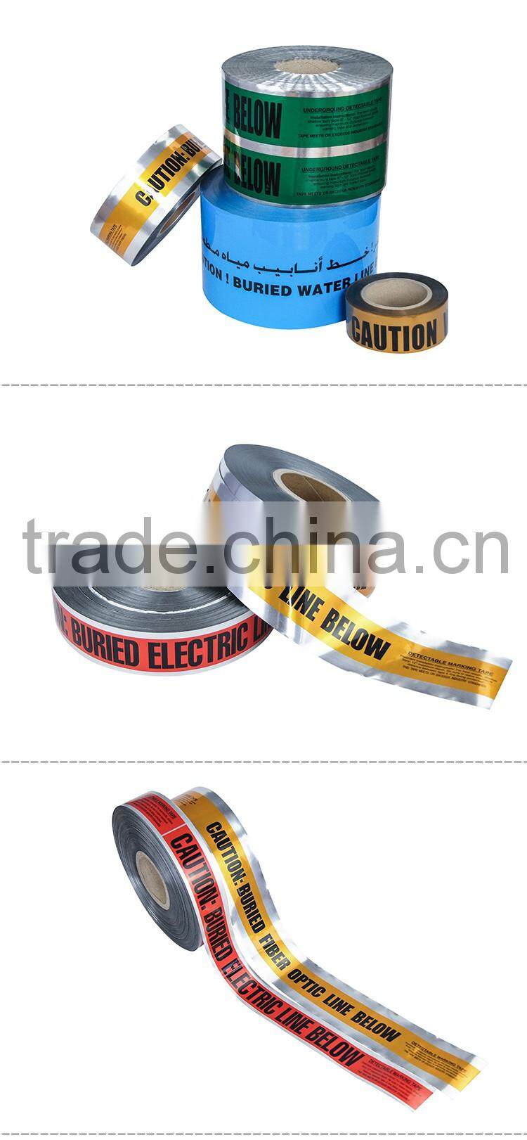Factory direct supply non adhesive Underground Detectable Warning Tape OP015-1