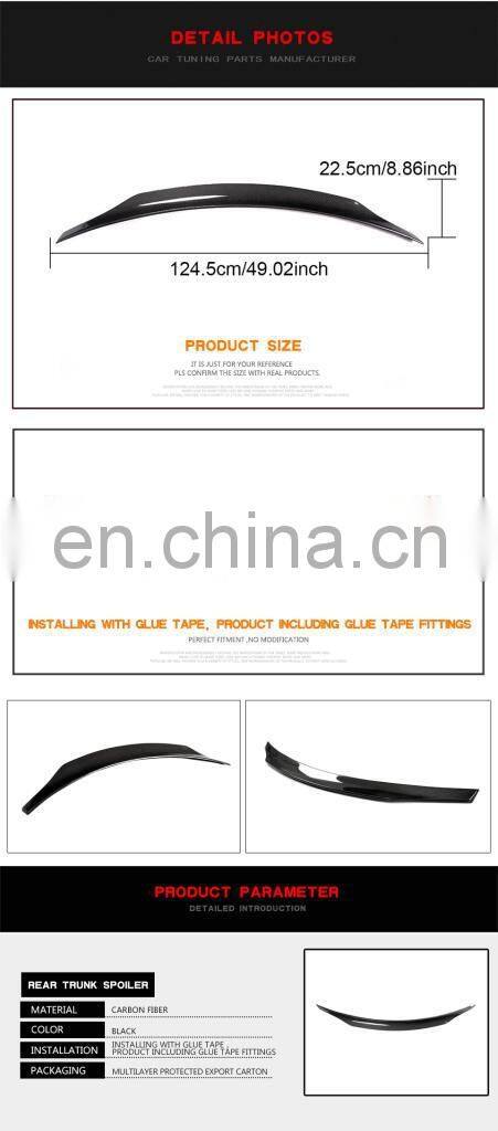 Carbon Fiber Rear Trunk Spoiler Wing for Mercedes Benz W218 CLS 2012-2017