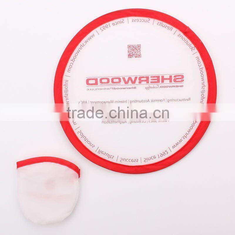 With matching pouch foldable nylon frisbee