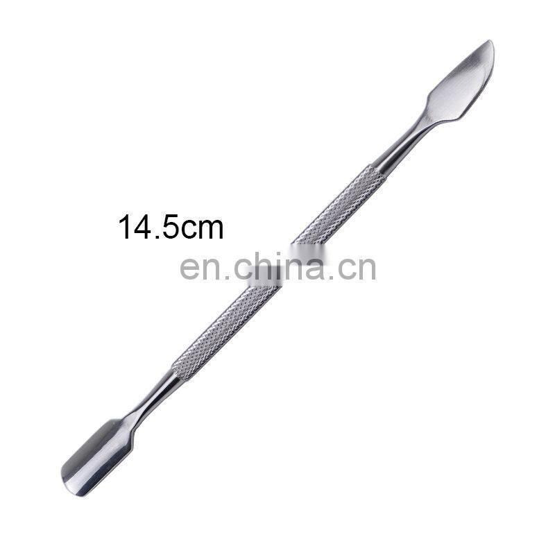 Stainless Steel Double-ended Cuticle Pusher, Dead Skin Remover Manicure Cleaner Care Nails Art Tools