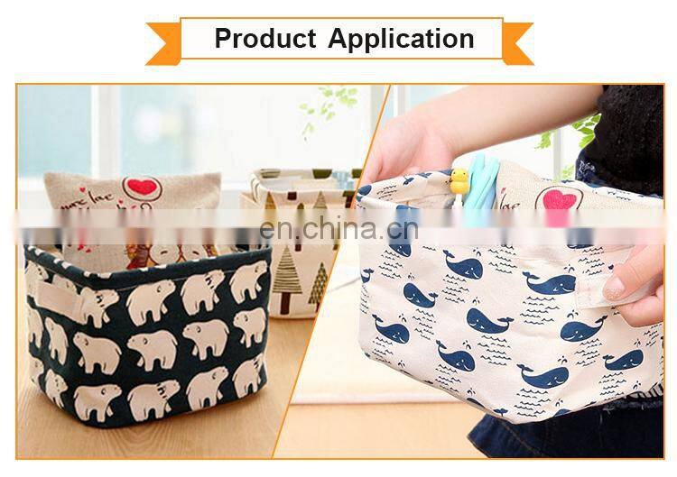 Foldable Colors Storage Bin, Closet Toy Box Container Fabric Basket