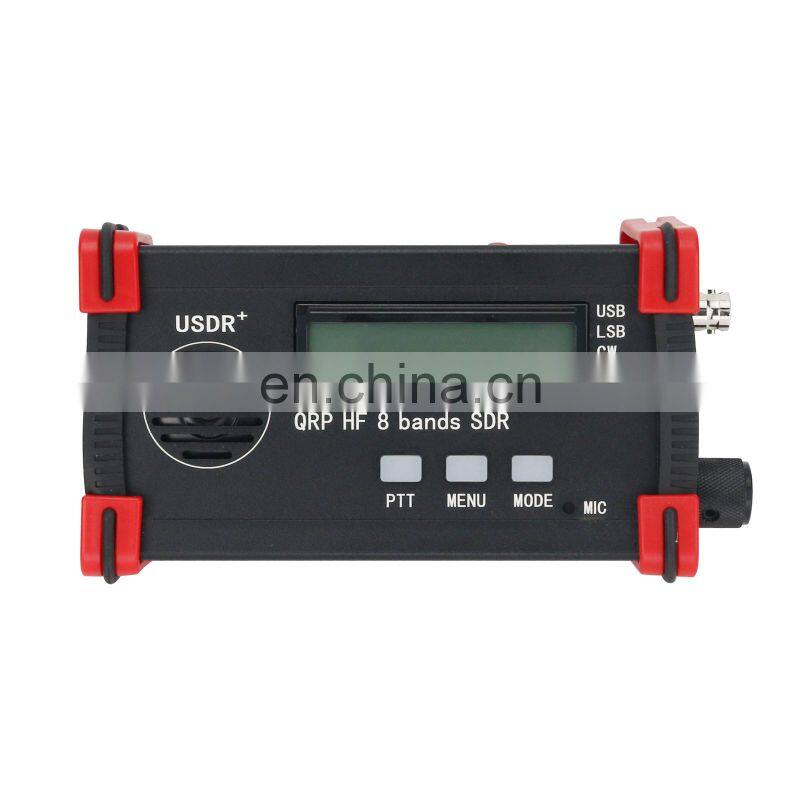 Black Shell USDX USDR HF QRP SDR Transceiver 8-Band 5W DSP SDR SSB/CW Transceiver with Handheld Mic