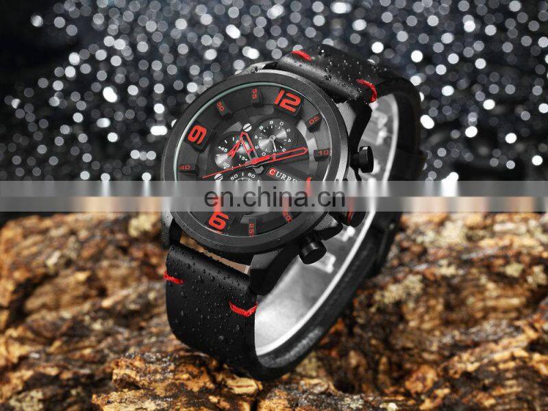 CURREN 8288 Best Quality Curren Watch Men Chronograph Decorate Date Day Men Watches On Sale Analog Fashion Watch