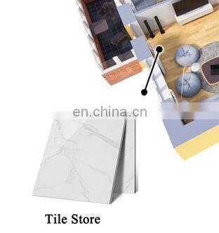 Cheap polish surface grey wooden grain wall floor gray marble tiles price china