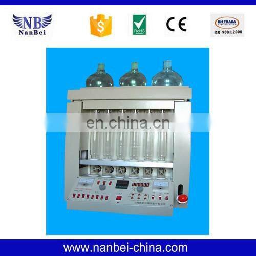 Laboratory kjeldahl apparatus for testing protein content