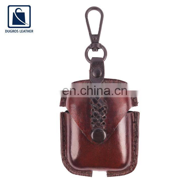 Polyester Lining Material Best Selling Premium Quality Wholesale Genuine Leather Airtag Key Chain at Best Price