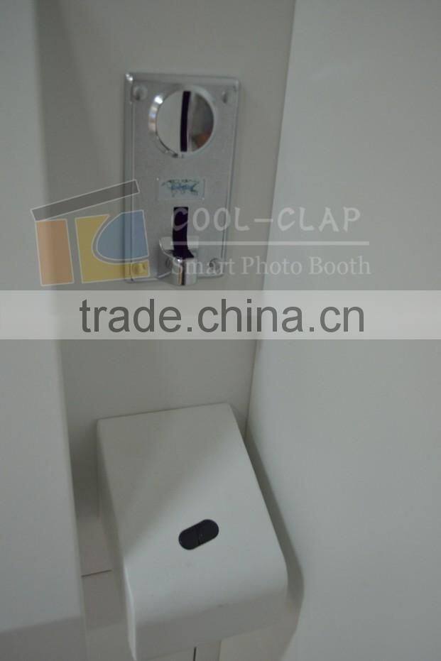 COOL CLAP High Quality touch screen Coin operatied ID photo booth