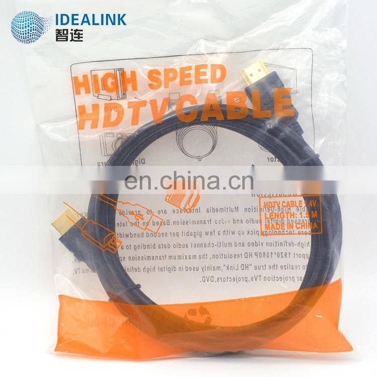 Hot sale promotional cheap 1.4 version hdtv cable , male to male cable to hdtv