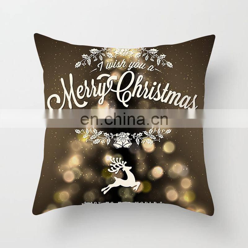 45cm Christmas Cushion Cover PillowCase Christmas Decoration For Home 2022 Navidad Xmas Noel New Year Gift 2023
