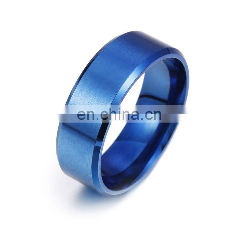 Fashion Charm Jewelry ring men stainless steel Matte Black Rings For men Women