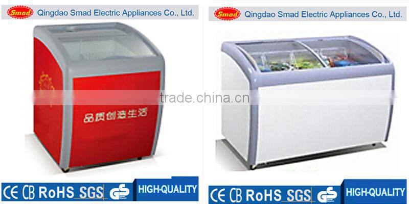 Single door top open dc solar power refrigerator chest freezer