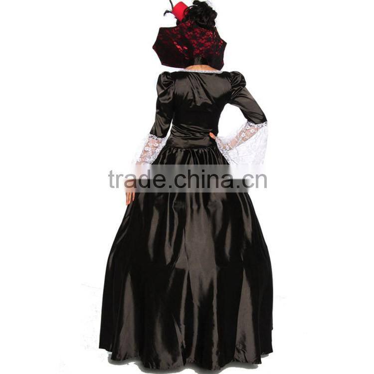 wholesale adult women Queen Of The Vampires halloween sexy fantasy black gothic lolita dress cosplay costume