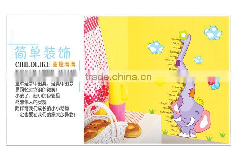 removable kids height growth chart vinyl wall sticker