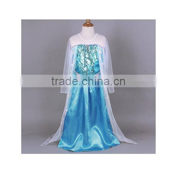 Instyles fashion Cheap wholesale Junhou Brand cheap kids elsa frozen dress new kids dress outlet outlet