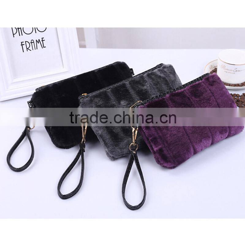 Imitation rabbit fur lady handbags small women casual cony bags handbag cheap designer handbags