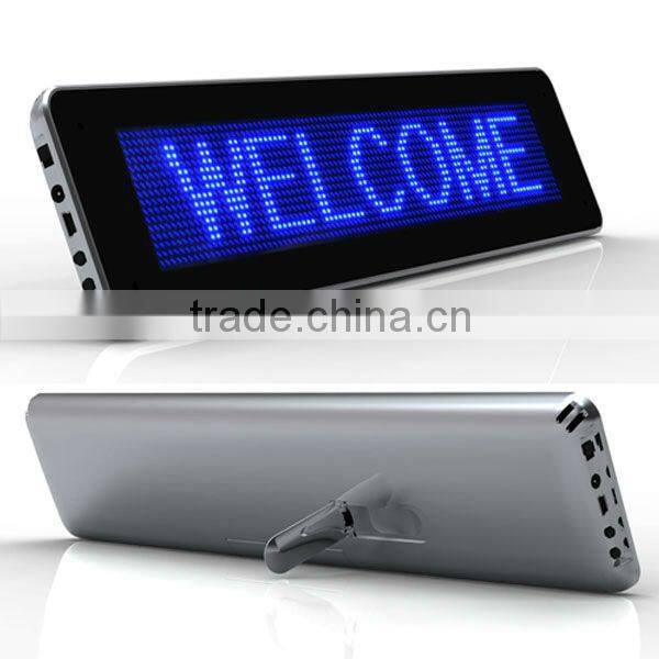 LED table display screen with foldable support