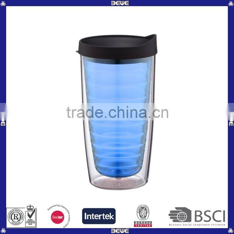 Hot sell customized double wall plastic tumbler for sale