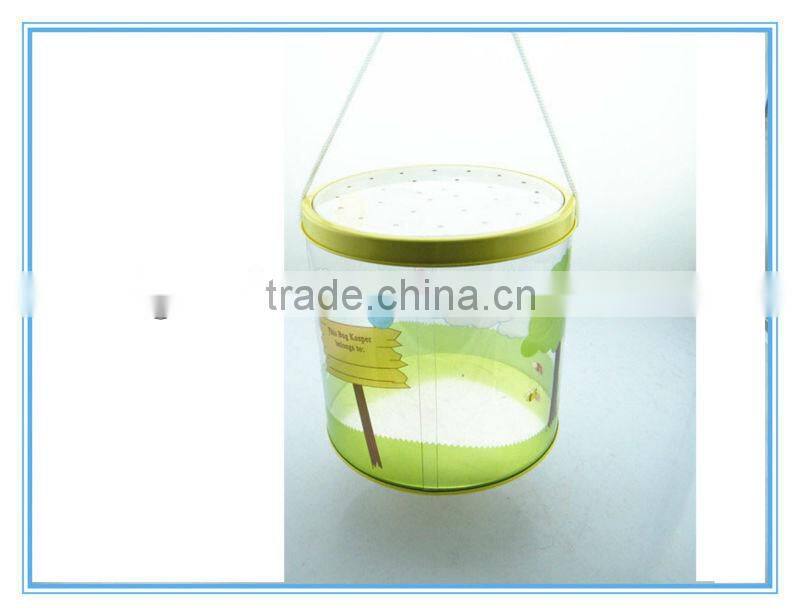 Factory directly decorative plastic pail cans with tin lid