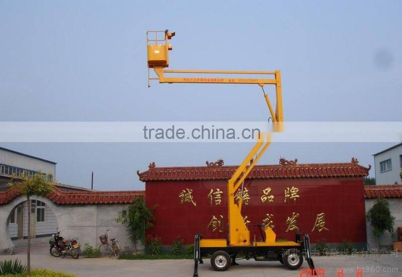 360 Degree Rotation Towable Buliding Cleaning Trailer Boom Lift