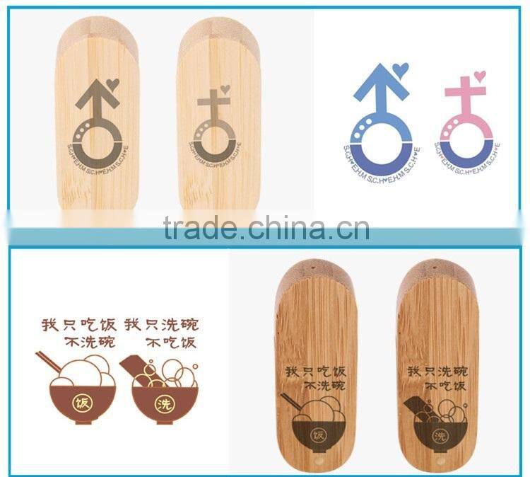 G&J 2014 fashion engraving logo wood usb flash drive