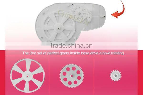 250W 4 L plastic roating bowl dough mixer