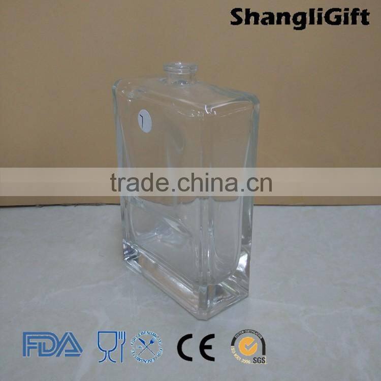 100ml Tall Square Rectangle Glass Perfume Bottle