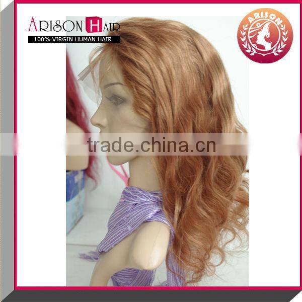 China high quality full lace wig with silk top