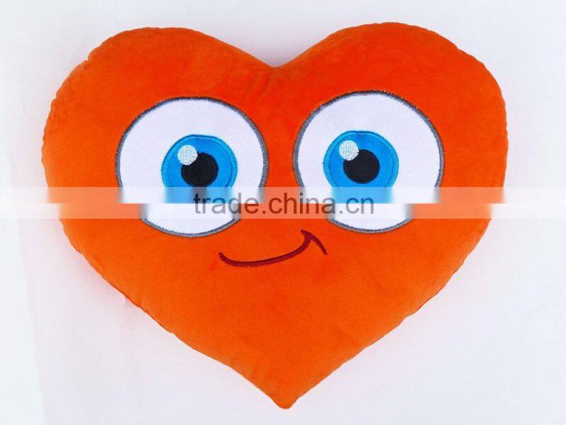 Wholesale Pillow Heart Shaped Plush Emoji Pillow