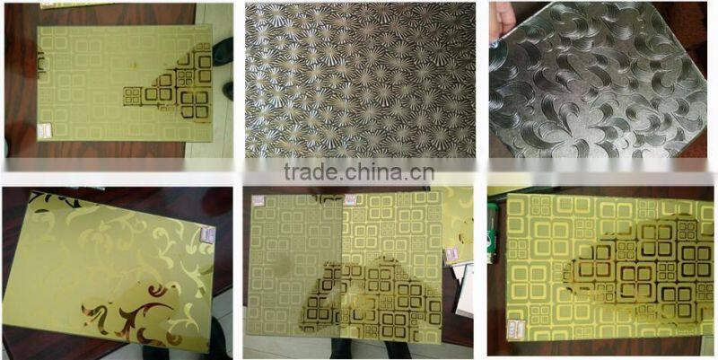 5mm royal golden patterned mirror sheet