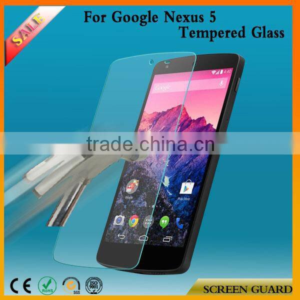 Manufacturer!! Anti-shock Anti-scratch Tempered Glass Screen Protector For Google Nexus 5