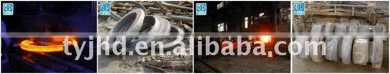 Railway transportation seamless roll ring of free forging