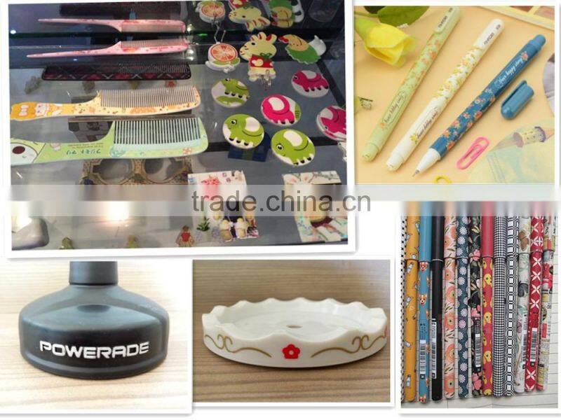 Compact, Heat Transfer Machine for plastic, Cosmetics, Stationnery, roll and platform