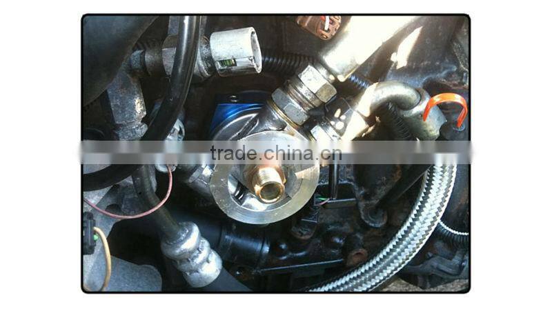 AN8 universal auto thermostat oil cooler sandwich plate oil dapter oil sandwich