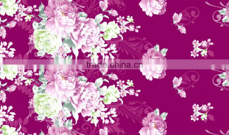 twill style microfiber polyester fabric disperse printed fabric for home textile high quality