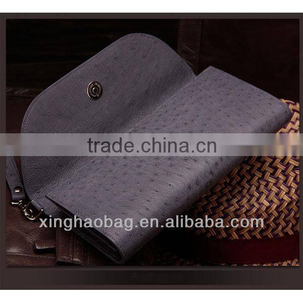 Top Branded and High Quality design real ostrich skin handbag